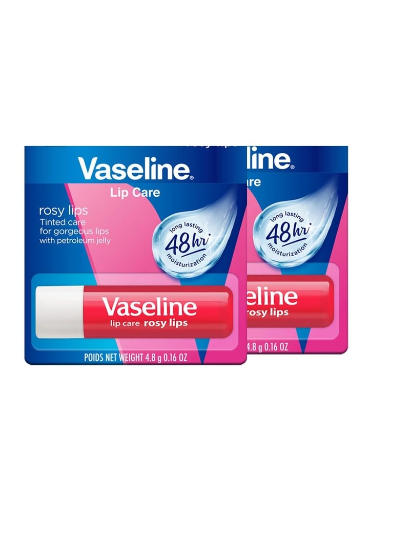 فازلين للعناية بالشفاه، مرطب شفاه ملون، 4.8 غرام (عبوة من قطعتين) - Image 1